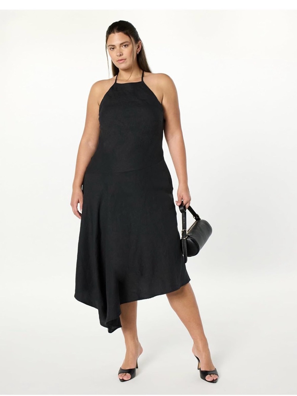 The Drop Womens Ciga Halter Linen Maxi Dress Size XXL